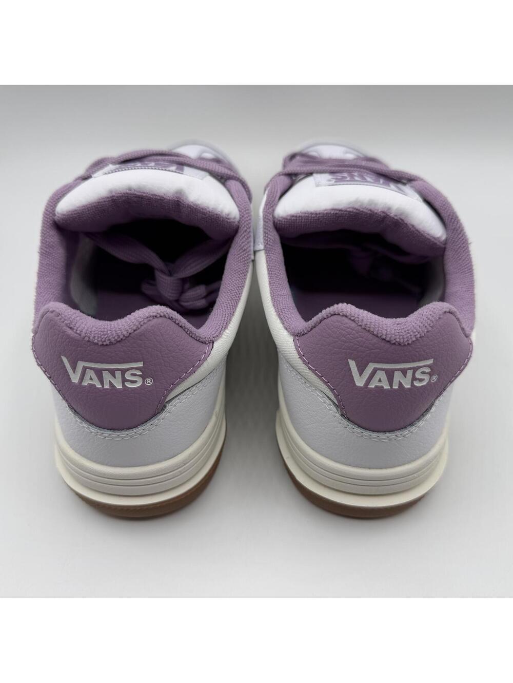 VANS Upland Vintage Leather Purple White VN000D1HPRP Women's Size 9.5 - Picture 3 of 14